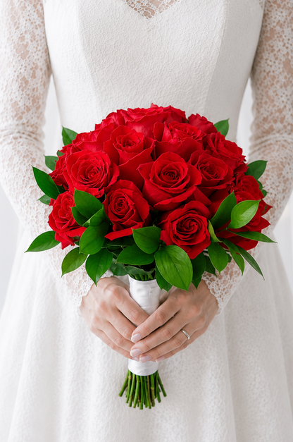 Bride's Bouquet 24 Red Roses