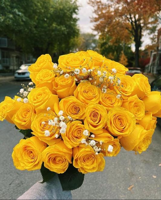 24 Yellow Rose Bouquet