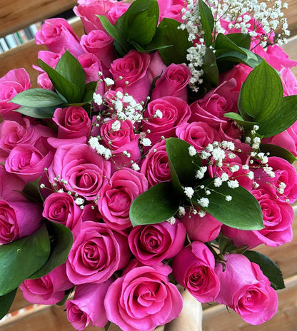 50 Pink Rose Bouquet