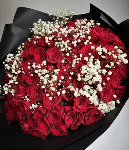 100 Red Rose Bouquet