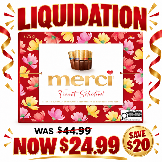 Chocolats assortis Merci — 675 g, 54 morceaux